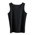 thumbnail image 5 of wcjm Black Women's Ice Tank Tops Summer Camisole No Bra Loose Fit Wide Strap Under Shirt Workout Tanks, 5 of 9