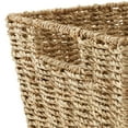 thumbnail image 5 of Casafield Set of 4 Seagrass Storage Baskets with Handles - Natural, 12" x 9" x 6" Rectangular Storage Shelf Bins, Blankets, Laundry, 5 of 7
