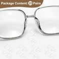 thumbnail image 3 of Uxcell 20 Pares de Almohadillas para Gafas 3.5mm Agarraderas de Nariz de Cristal Bolsa de Aire Mariposa Clara, 3 of 7