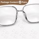 thumbnail image 3 of Uxcell 20 Pares de Almohadillas para Gafas 3.5mm Agarraderas de Nariz de Cristal Bolsa de Aire Mariposa Clara, 3 of 7
