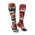 thumbnail image 3 of Bingfone Abstract Red Koi Fish Art Print Compression Socks for Women and Men Long Socks for Running Athletic Cycling Nurse, 3 of 8