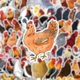 thumbnail image 2 of 50 pegatinas Rooster, coloridas calcomanías con forma de gallo para portátil, 2 of 2