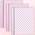 thumbnail image 3 of Pink Wrapping Paper Roll - 3 Rolls - 17 In x 120 In Per Roll Gift Wrapping Paper with Pink Stripe Polka Dot Check Design for Girl's Birthday Baby Shower Wedding Anniversaries, 3 of 4