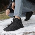 thumbnail image 3 of Botines minimalistas botas altas en los zapatos senderismo descalzo cortas a prueba nieve invierno invernal anti-Agua impermeable para niñas, 3 of 9