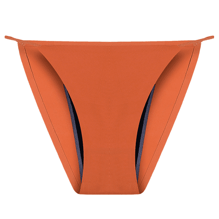 Fulorrnie Underwear for Women Plus Size Seamless Leakproof Comfort Panties Period Elastic Waist Bikini Breathable Panty Orange XL