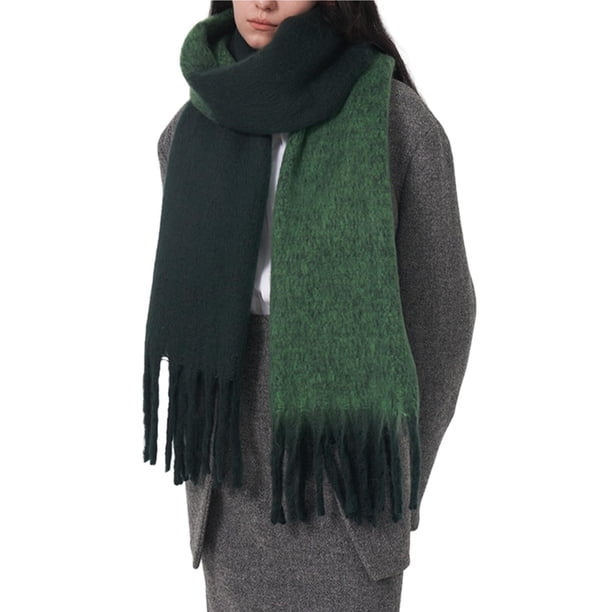 Bufanda cálida de invierno for mujer, chal largo, bufandas grandes, bufandas gruesas for clima frío, bufandas grandes y gruesas de gran tamaño.