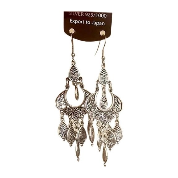 KiBcsLic Beads Earrings Statement Tassel Drop Earrings for Women Birthday Gift Dating