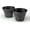 Silver Large, variant on Fancy Decorative French Country Look Plastic Planter 12X8" Flowerpot for Indoor, Outdoor, Garden, Patio, Office Ornaments, Home Decor, Long Lasting Reusable, Lightweight, Water Resistant