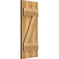 thumbnail image 2 of 10 3/4"W X 26"H Timbercraft Two 5 3/8" Boards Joined Board-N-Batten Shutters W/Z-Bar, Rough Sawn Western Red Cedar (Per Pair), 2 of 13