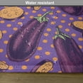 thumbnail image 6 of Ambesonne Eggplant Place Mats Set of 4, Retro Realistic Dotted, Standard Size, Purple Orange, 6 of 6