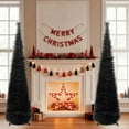 thumbnail image 6 of Ayieyill 5ft Pop up Black Christmas Tree, Pencil Christmas Tree, Pop Up Tinsel Tree for Christmas Decorations Indoor, Single Tree, without Decorations(Black), 6 of 7