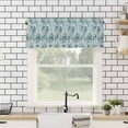 thumbnail image 4 of Green Blue Botanical Kitchen Valances for Windows 42x12 Inch Kitchen Curtains Valances Rod Pocket Watercolor Vintage Leaves Bathroom Window Valances for Window Treatment Decor, 4 of 6