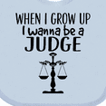 thumbnail image 4 of Inktastic Future Judge Law Scale Boys or Girls Baby Bib, 4 of 4