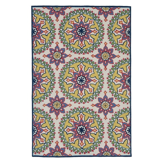 Liora Manne Capri Moroccan Medallion Indoor/Outdoor Area Rug