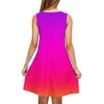 thumbnail image 5 of Levmjia Womens Sleeveless Floral Dress Casual Summer Cotton Spaghetti Strap Round Neck Loose Fit Beach Vacation Sun Dress Multi Color Option, 5 of 5