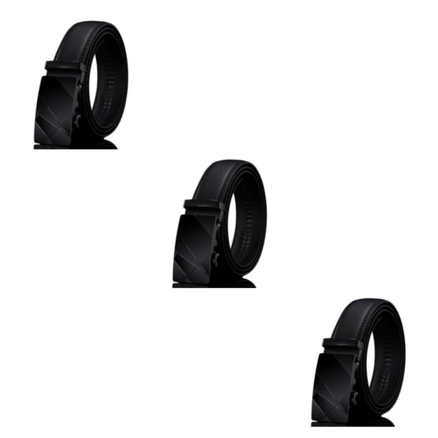Cinturón de negocios para hombre Qarigey negro con hebilla automática 110-130 CM
