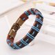 thumbnail image 2 of Pulsera vintage de aleación de cuero, cadena hecha a mano para hombres y mujeres, joyería (azul oscuro, azul claro), 2 of 2
