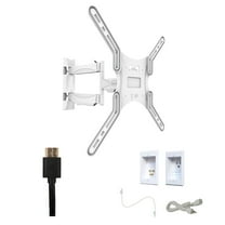 Kanto M300W Tv Mounting package W/ Single outlet thru wall power kit