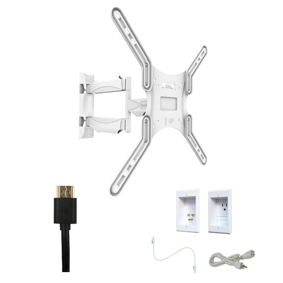 Kanto M300W Tv Mounting package W/ Single outlet thru wall power kit