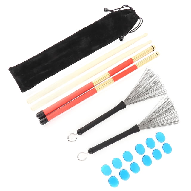 Drum Rute, Kit de Baquetas RUTE RUTE RUST DAMTERY Drum Tamber Tamber Instrumento Accesorios Para Tocar Con Bolsa