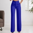 thumbnail image 3 of Women's Work Pants Stretchy 7/8 Ankle Dress Pants for Women Business Casual Tapered Slacks for Teacher, Golf, Travel Z01 BU2 XXXL, 3 of 4