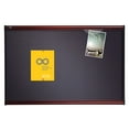 thumbnail image 5 of Quartet Prestige Plus Diamond Mesh Fabric Bulletin Board, 3' x 2', Gray with Mahogany Frame, 5 of 7