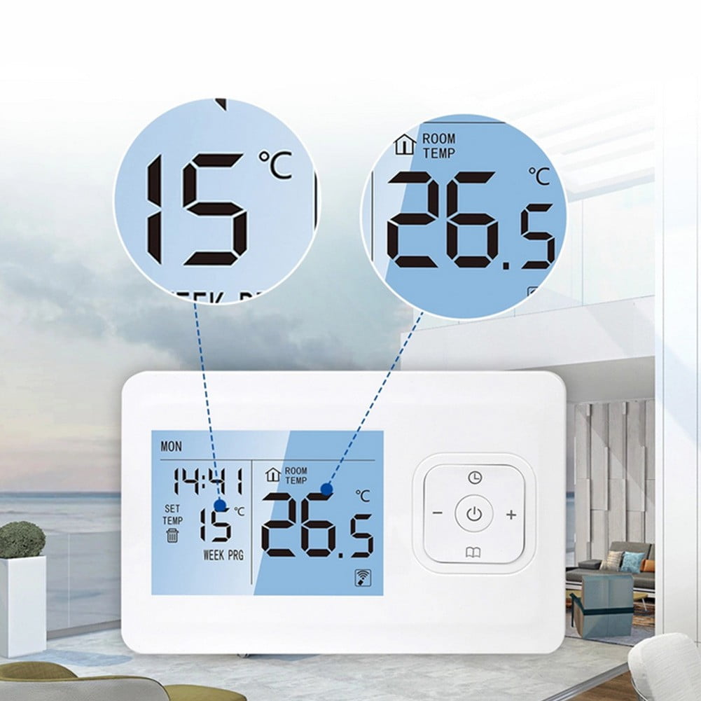 Tuya Smart Wireless Wifi Phone App Control Programmable Room Thermostat -  Walmart.com