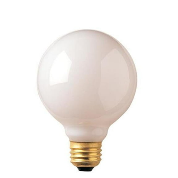 Pack of (24) 25 Watt Dimmable White G25 Incandescent Light Bulbs with Medium (E26) Base  2700K Warm White Light