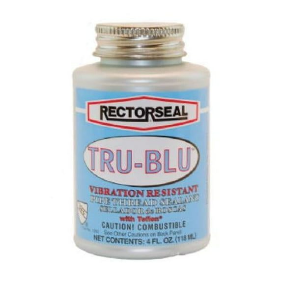 RectorSeal Tru-Blu 31631 Pipe Sealant, 4 oz, Can, Blue, Paste