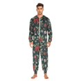 thumbnail image 3 of FORMRS Onesies Pajama for Adults Unisex Hoodie Winter Jumpsuit One Piece Sleepwear, Sizes S-2XL, Green Christmas, 3 of 7