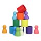 thumbnail image 5 of Rainbow Friends Peg Dolls Beech Colorful Adorable Educational Wooden Peg Dolls para niños para niños ANGGREK Otros, 5 of 8