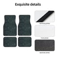 thumbnail image 4 of Pofeuu Chemical Print Car Foot Mat Set of 4 Pieces - All-Weather Full Set Floor Mats for Cars Trucks SUVs, 4 of 7