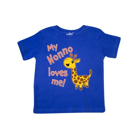 

Inktastic My Nonno Loves me- cute giraffe Gift Toddler Boy or Toddler Girl T-Shirt