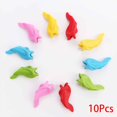 thumbnail image 4 of 10 piezas de empuñaduras de silicona para sujetar lápices, ajustador de postura, pluma para el hogar para niños, empuñaduras de práctica, Suministros de escritura y corrección Color aleatorio, 4 of 6