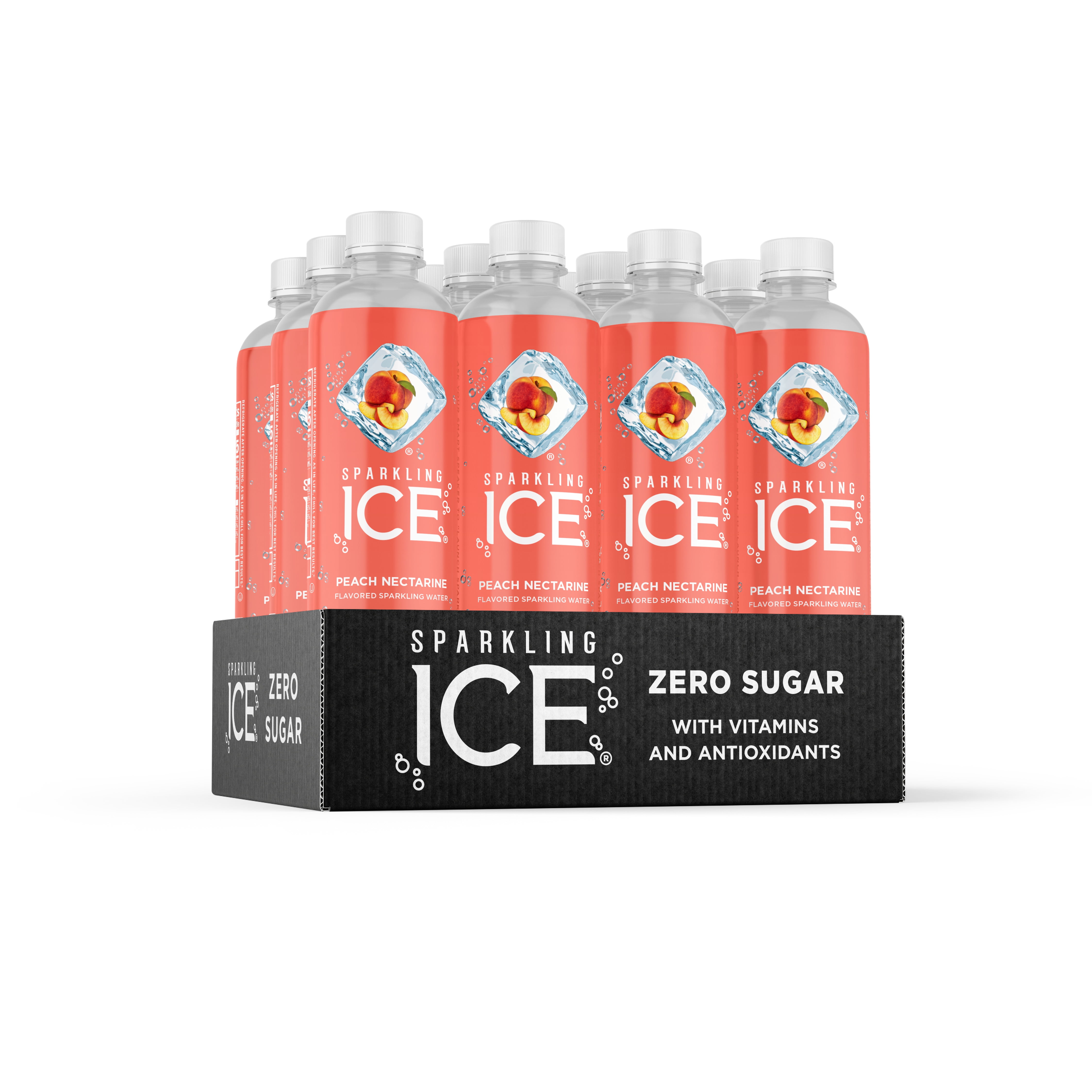 Sparkling Ice® Naturally Flavored Sparkling Water, Peach Nectarine 17 Fl  Oz, (Pack of 12)
