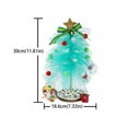 thumbnail image 3 of RUIG DIY Christmas Tree Craft Kit Xmas Tabletop Decorations 12 Inch Tulle Christmas Tree with Light Holiday Party Centerpieces for Table for Xmas Birthday Holiday Women Gift Decor, 3 of 7