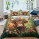 thumbnail image 2 of Funda Nórdica Flores de Colores Funda Nórdica King Cow Blossom Juegos de Cama, 2 of 5
