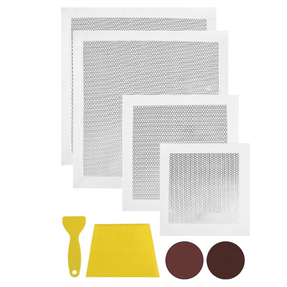 8Pack Drywall Repair Kit, 6/8/12/12 Inch Dry Wall Patch Kits for Large Holes with & Sandpapers