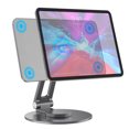 thumbnail image 2 of Adecuado para soporte magnético para iPad, soporte plano giratorio de 360 grados, soporte plegable para iPad Pro, soporte de aleación de aluminio, 2 of 6