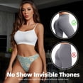 thumbnail image 4 of Thongs for Women - Floral daisy A No Show Seamless Womens Thongs Underwear, Soft Stretch G String Thongs for Women,Cuteness Ladies Thong Bikini Panties Briefs, 4 of 5