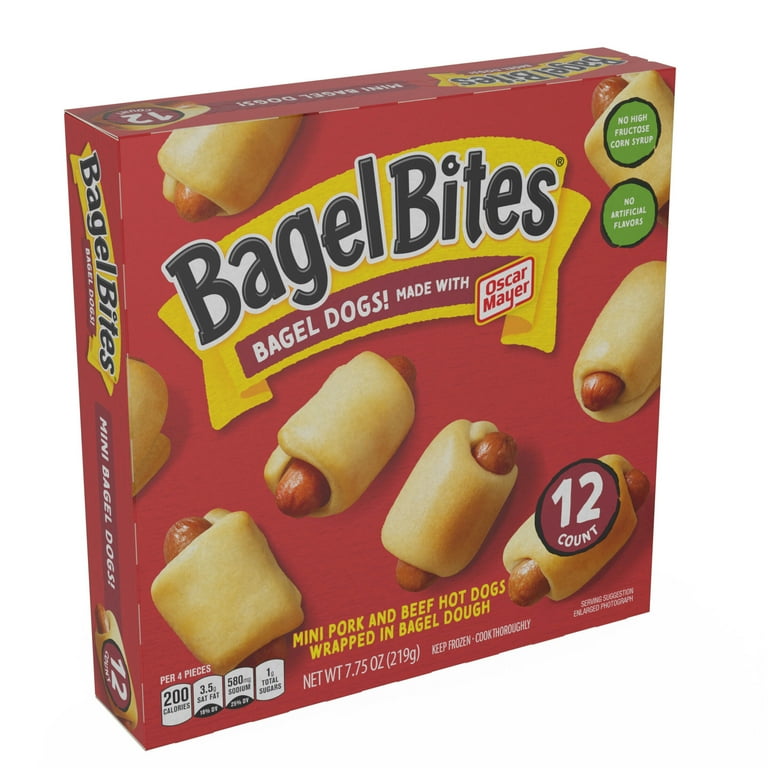 Bagel Bites Bagel Dogs Frozen Snacks 12 Ct Box Regular