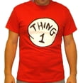 thumbnail image 2 of Thing 1 T-Shirt Costume Movie Book Adult Womens Red Couple Twins Shirt Gift, 2 of 6