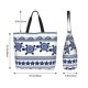 thumbnail image 5 of Balery Sea Underwater Turtles Bolsa Tote Estilo Estético con Cremalleras, Bolsa de Hombro, Bolsa de Compras Grande y Plegable, 5 of 8