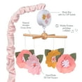 thumbnail image 2 of Lambs & Ivy Little Garden Felt Flowers Musical Baby Crib Mobile Soother Toy, 2 of 7