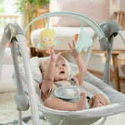 Ingenuity Swing n Go Portable 5-Speed Baby Swing Infant Seat with Music - Hugs & Hoots (Unisex)