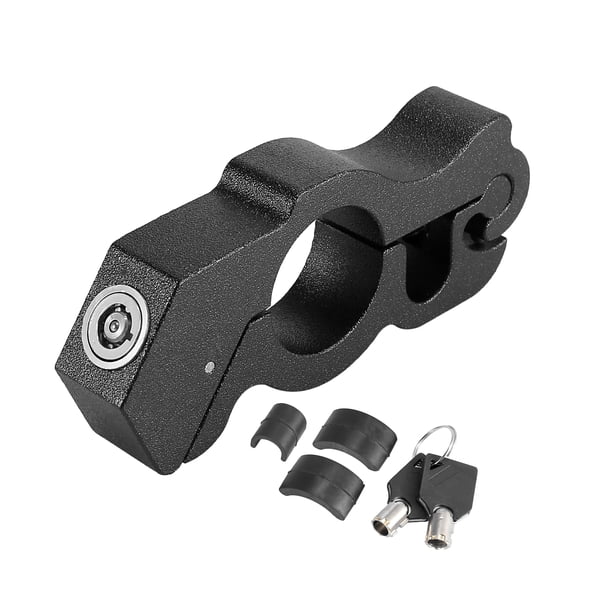 Candado Antirrobo para Motocicleta Unique Bargains de Aluminio CNC Negro con 2 Llaves