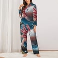 thumbnail image 2 of Naloa Pyjamas à Bulles Axolotl Imprimé Fantaisie pour Femmes, Ensembles de Pyjama pour Femmes, Ensembles de Détente pour Femmes, 2pjs pour Femmes-Très Grand, 2 of 7