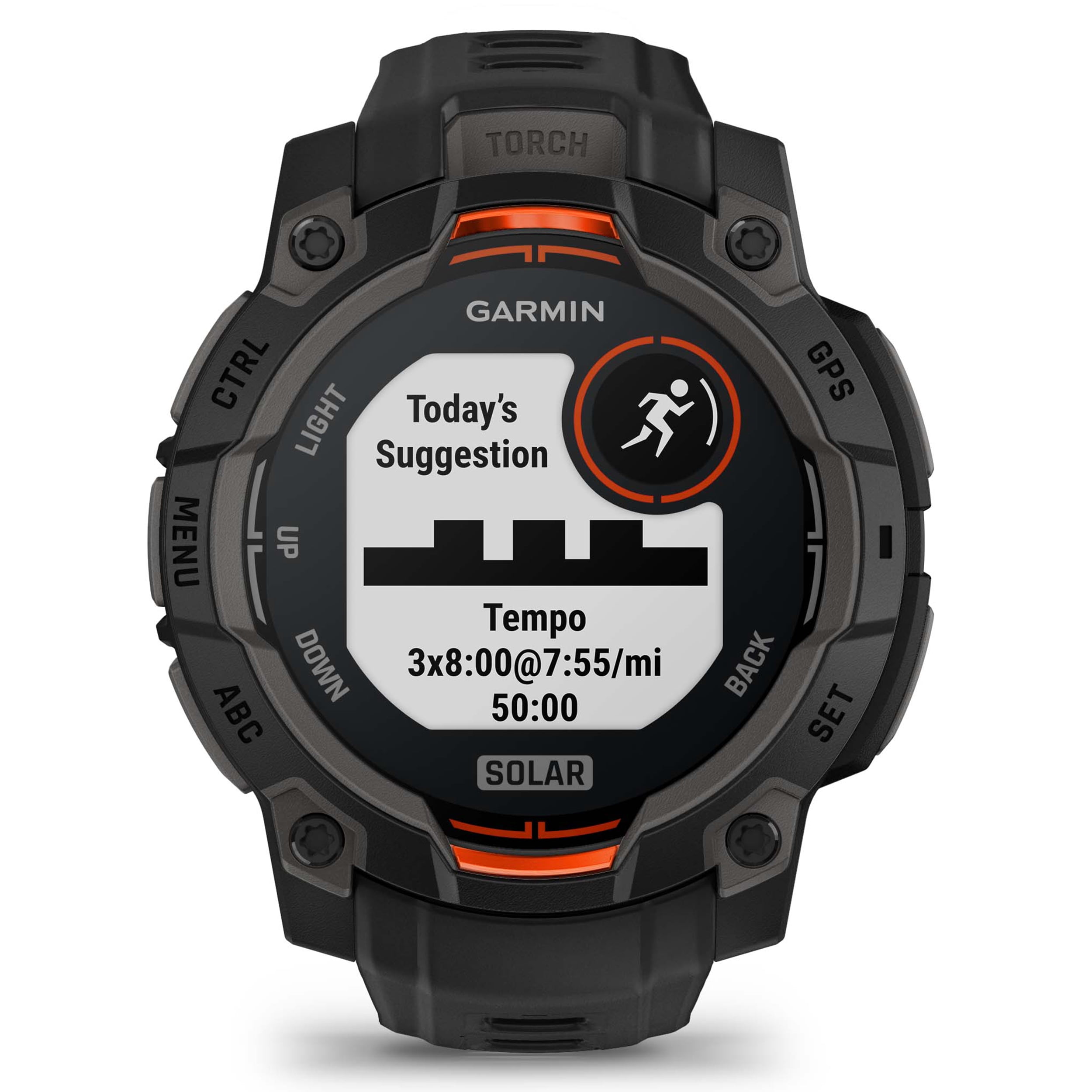 Garmin Instinct 3 Solar 45mm (Black) Rugged Outdoor GPS Smartwatch Bundle with PlayBetter Portable Charger & HD Screen Protectors