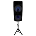 thumbnail image 2 of Technical Pro Dual 8" Rechargeable Backyard DJ Party Speaker System w/Stand+Mic, 2 of 12