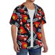 thumbnail image 2 of Balery Fire Rescue With Red Helmet And Truck Camisa Casual de Manga Corta con Botones para Hombre, Texturizada, Estilo Cubano, para Playa, Verano-Small, 2 of 5